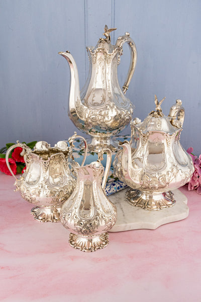Antique Silverplate Tea & Coffee Service - 4 pieces
