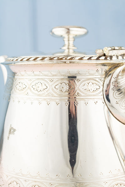 Antique Silverplate White Star Line Tea Pot
