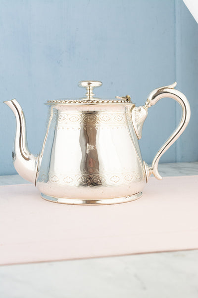 Antique Silverplate White Star Line Tea Pot