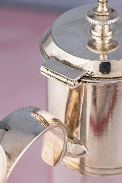 Antique Silverplate & Glass Claret Jug