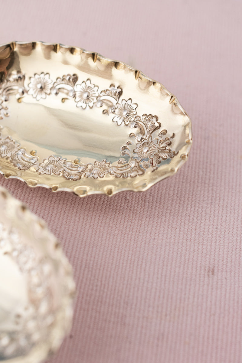 Antique Silverplate & Mother of Pearl 7-piece Fruit Service with Grape Shears, Nutcrackers and Picks