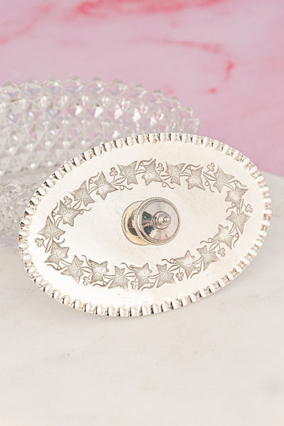 Antique Silverplate & Cut Glass Dish
