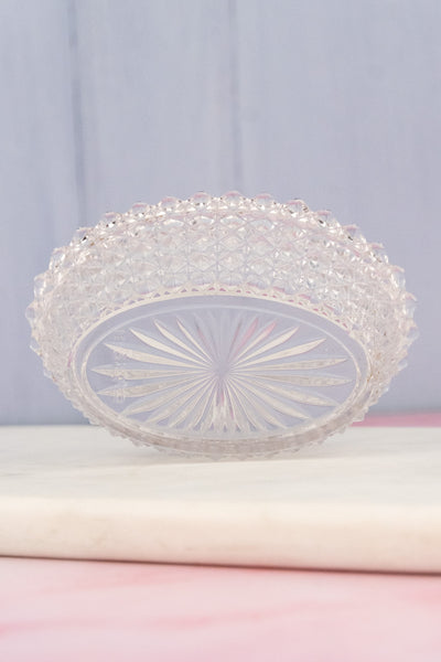 Antique Silverplate & Cut Glass Dish