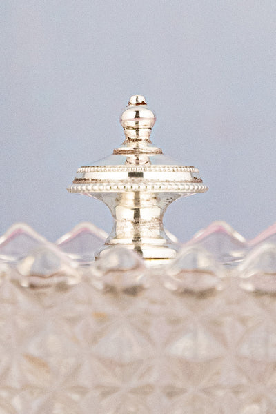 Antique Silverplate & Cut Glass Dish