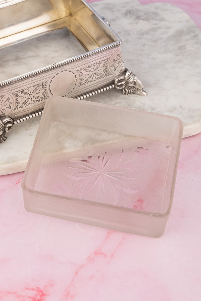 Antique Silverplate and Glass Sardine Box, image 12 of 14