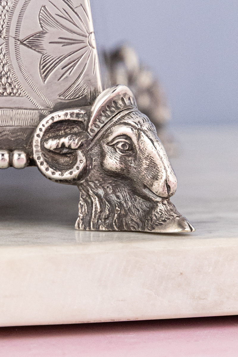 Antique Silverplate and Glass Sardine Box, image 9 of 14