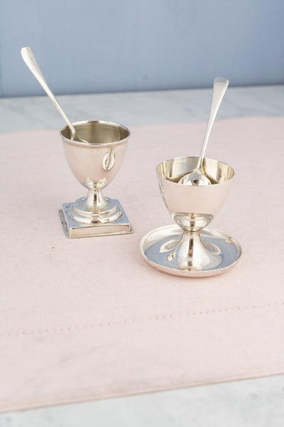 Antique Sterling Silver Egg Cup & Spoon