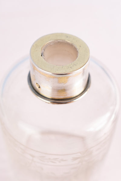 Antique French Sterling & Glass Vanity Bottle