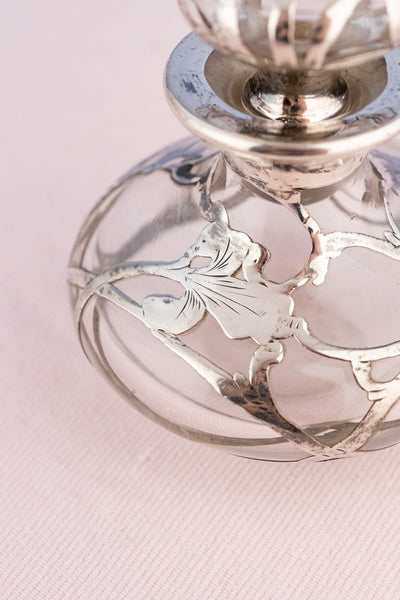 Antique Sterling & Glass Vanity Bottle
