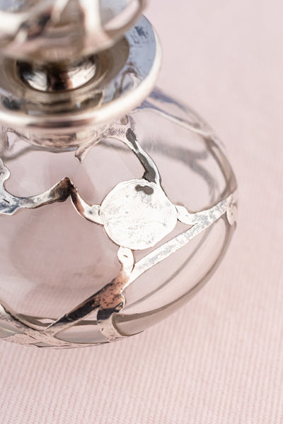 Antique Sterling & Glass Vanity Bottle