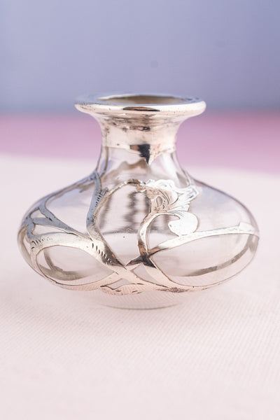 Antique Sterling & Glass Vanity Bottle
