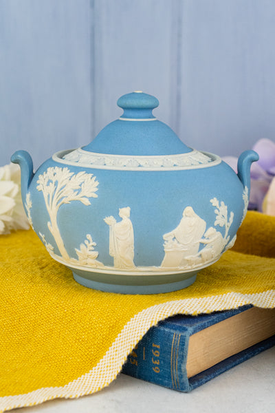 Antique Wedgwood Jasperware 3-Piece Tea Service