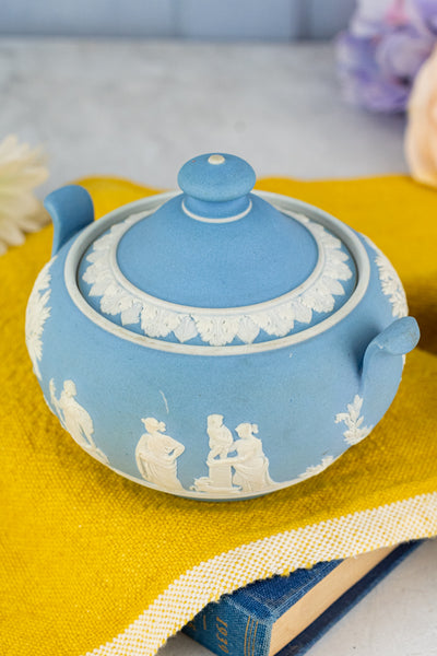 Antique Wedgwood Jasperware 3-Piece Tea Service
