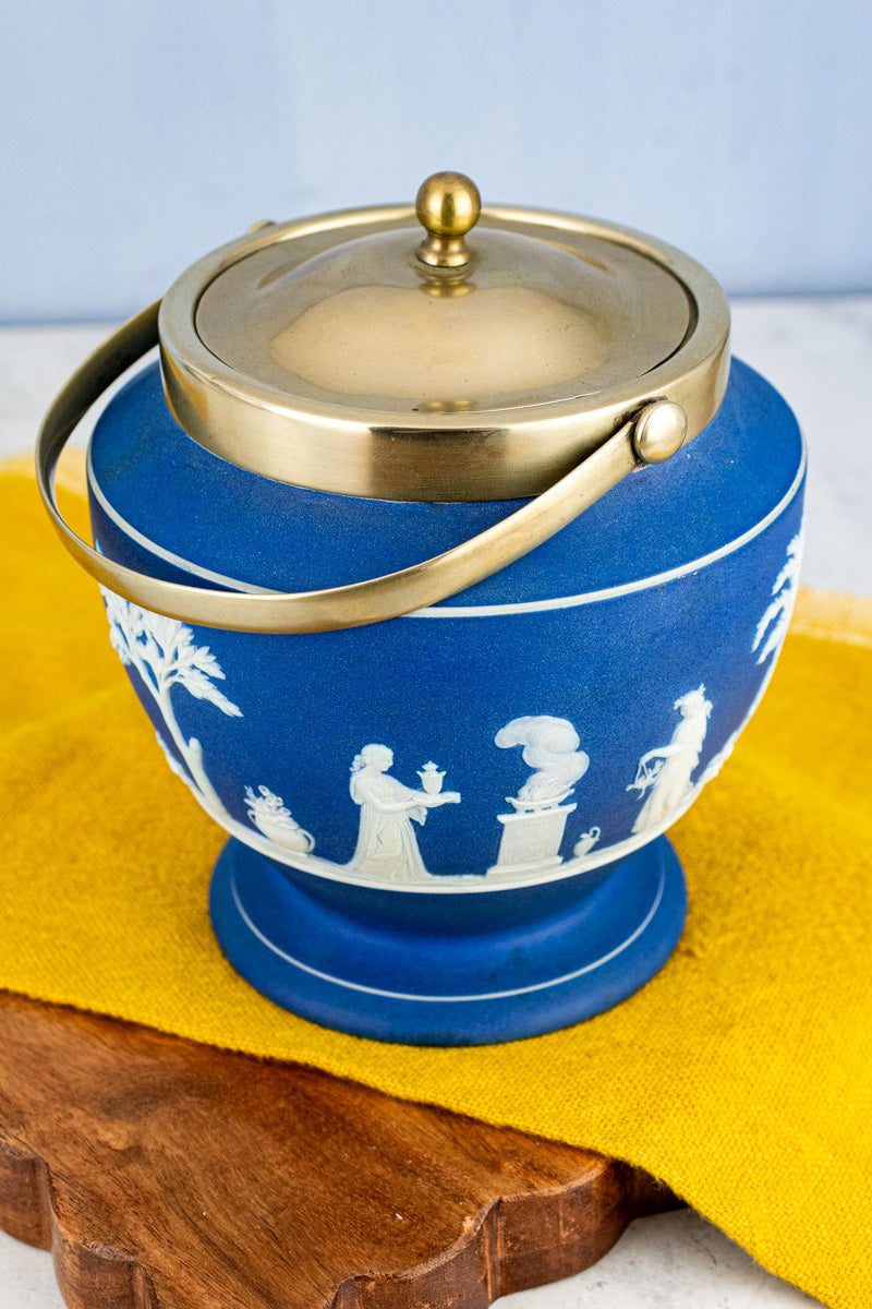 Antique Wedgwood Jasperware Biscuit Barrel