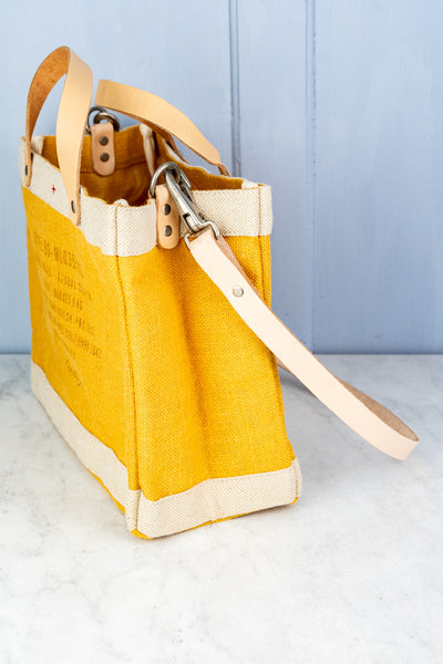 Apolis P.O.S.H. Market Tote with Shoulder Strap in Goldenrod