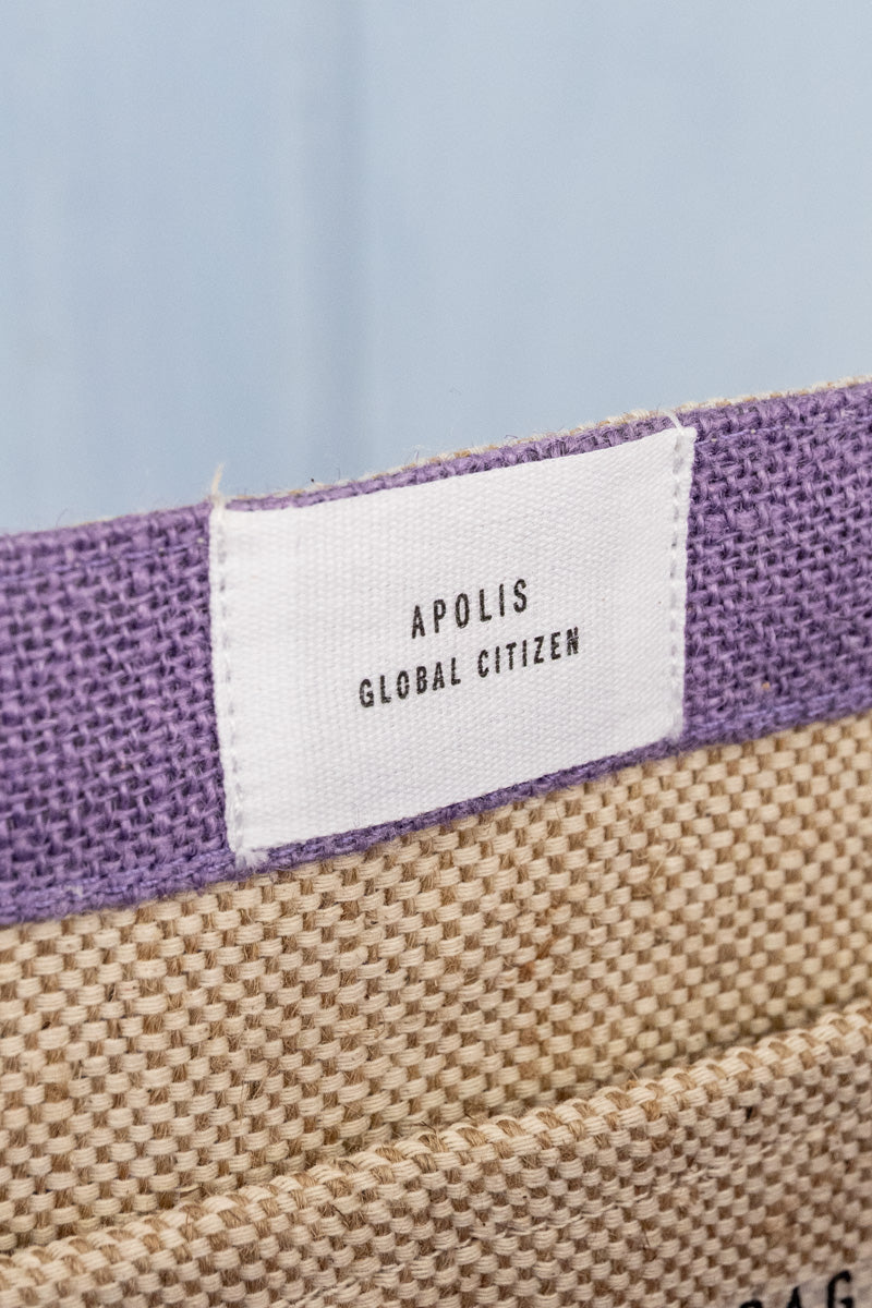 Apolis P.O.S.H. Lavender Market Tote with Shoulder Strap