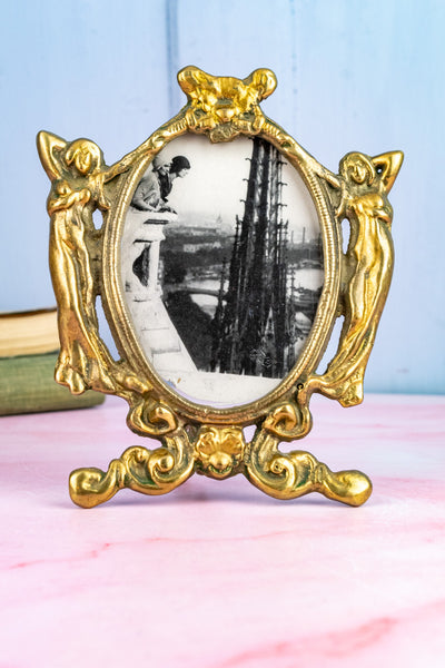 Art Nouveau Brass Picture Frame