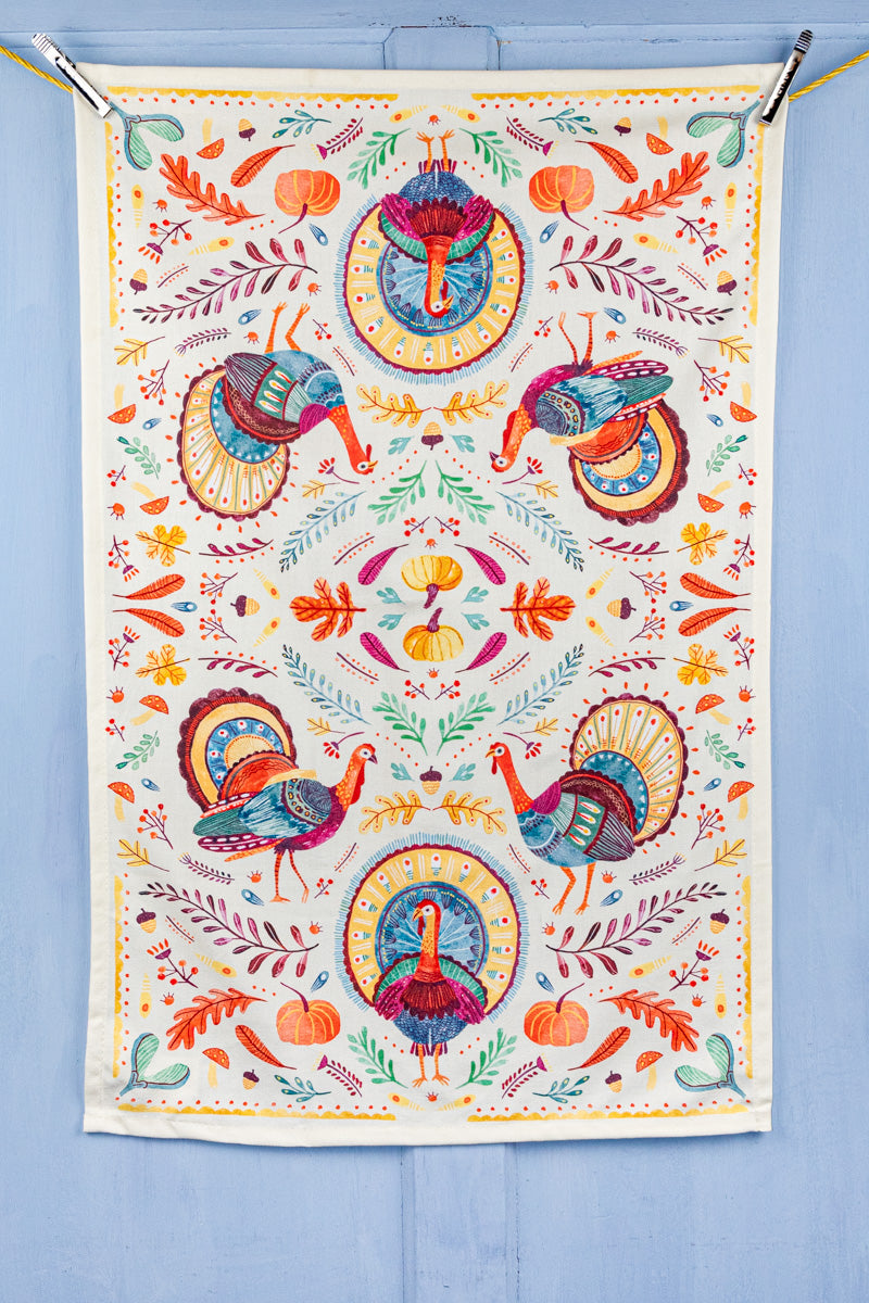 Autumn Bounty Turkey Towel, image 1 of 3
