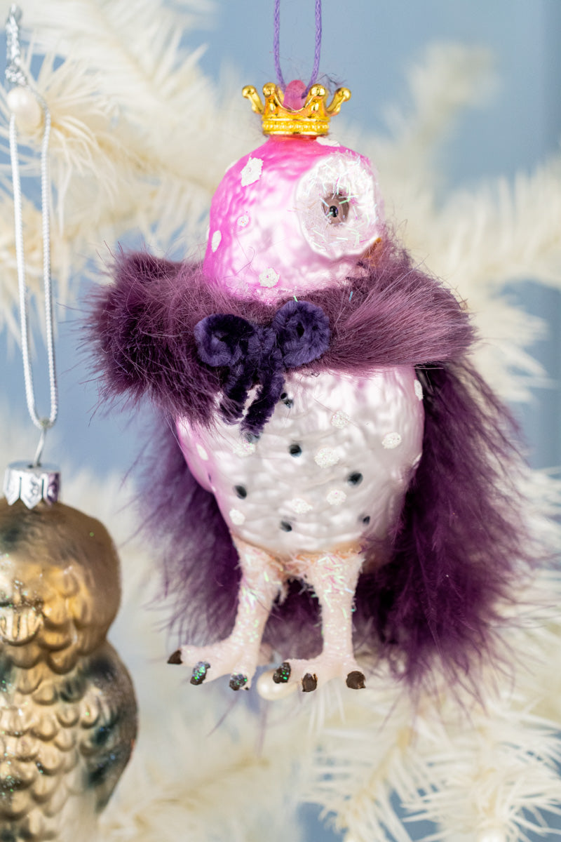 Bashful Owl & Crowned Owl Ornaments, image 6 of 7