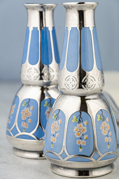 Antique Art Nouveau Vase Pair