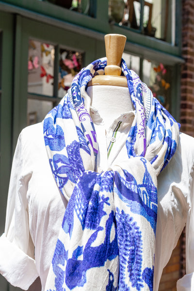 Blue Willow Scarf