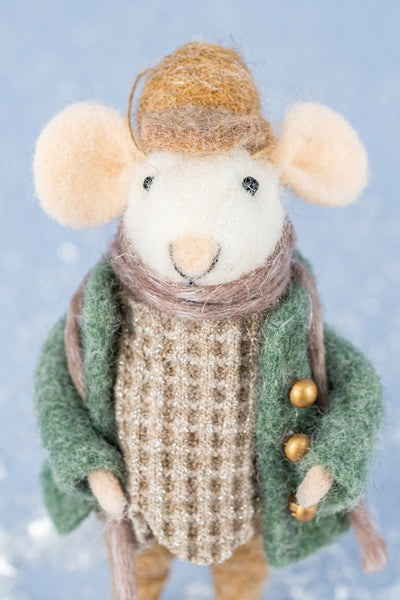 Bookish Benjamin Mouse Ornament