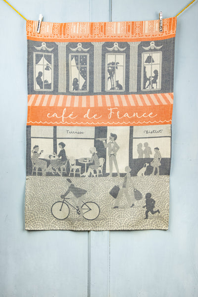 Café de France Moutet Tea Towel
