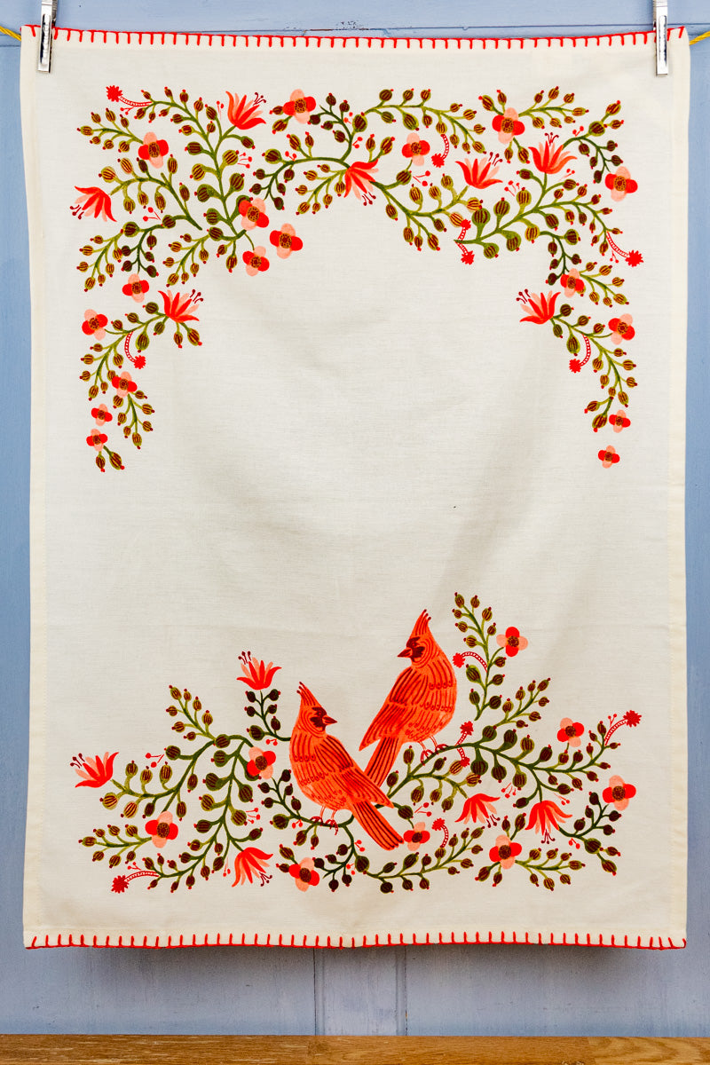 Cardinals Tea Towel, image 1 of 3