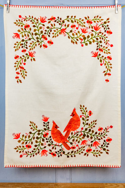 Cardinals Tea Towel