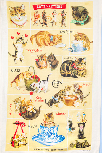 Cats & Kittens Tea Towel