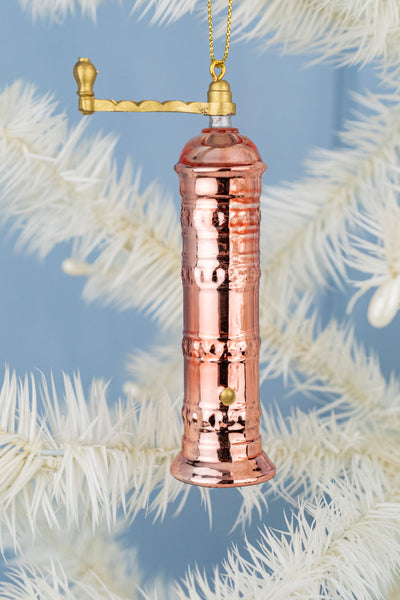 Chef Pepper Mill Glass Ornament