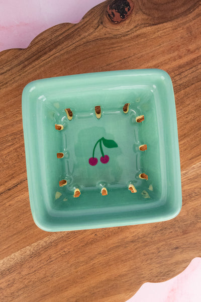 Cherry Ceramic Berry Basket