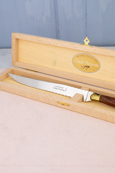 Claude Dozorme Laguiole Rosewood Bread Knife