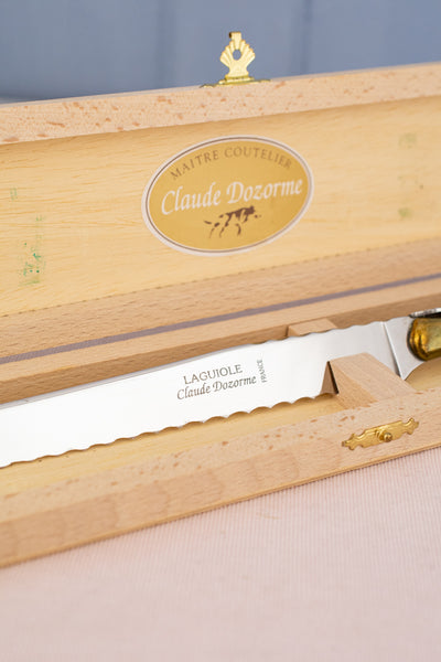 Claude Dozorme Laguiole Rosewood Bread Knife