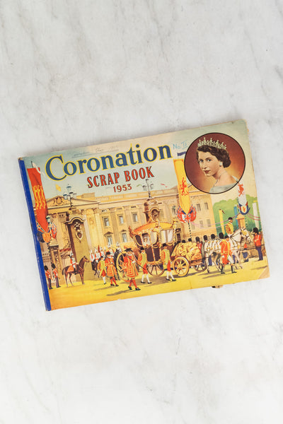 Vintage Queen Elizabeth II Coronation Scrapbook