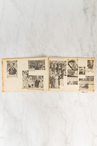Vintage Queen Elizabeth II Coronation Scrapbook