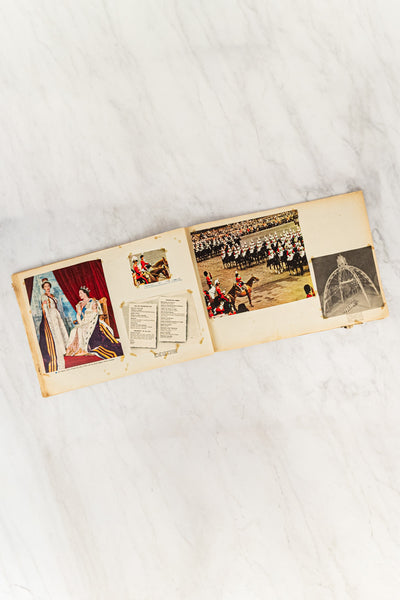 Vintage Queen Elizabeth II Coronation Scrapbook