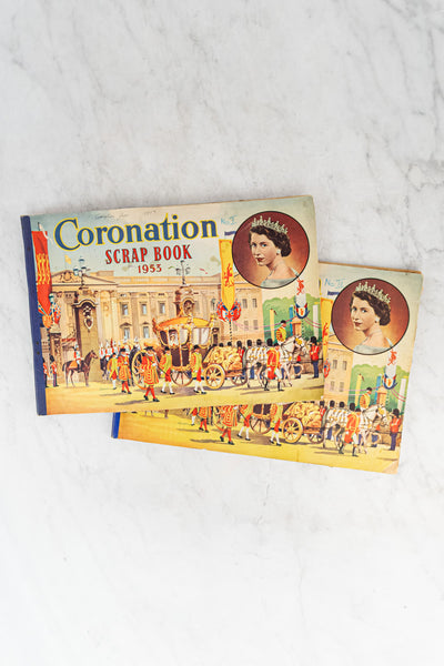 Vintage Queen Elizabeth II Coronation Scrapbook
