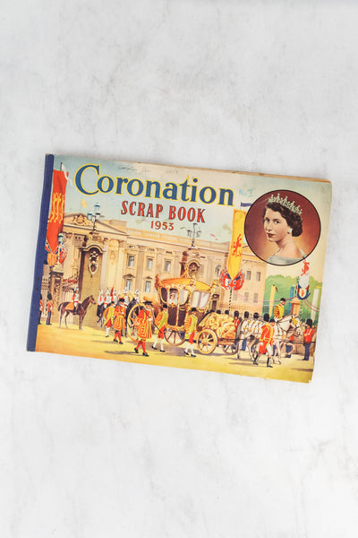 Vintage Queen Elizabeth II Coronation Scrapbook