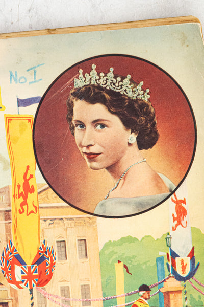 Vintage Queen Elizabeth II Coronation Scrapbook