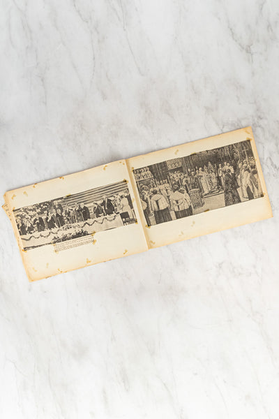 Vintage Queen Elizabeth II Coronation Scrapbook