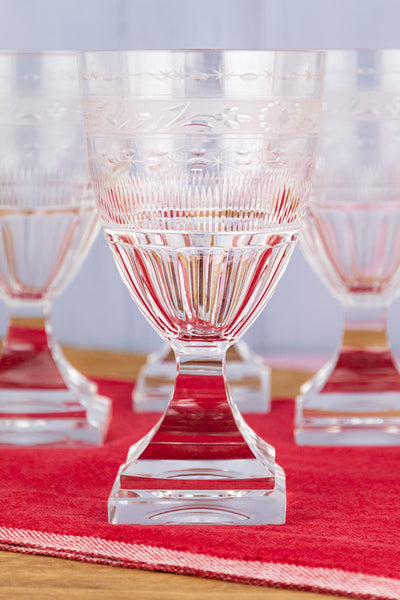Antique Crystal Goblets - Set of 6