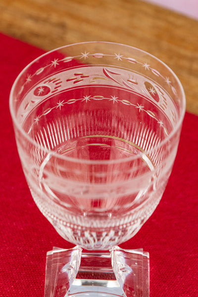 Antique Crystal Goblets - Set of 6