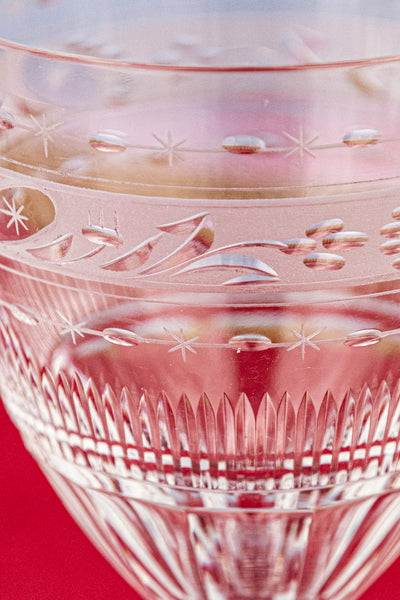 Antique Crystal Wine Glasses - Set of 6