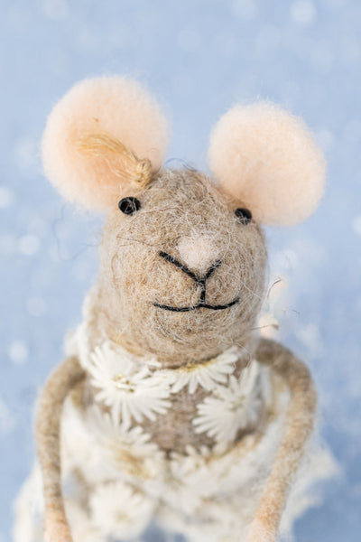 Dancing Daisy Mouse Ornament