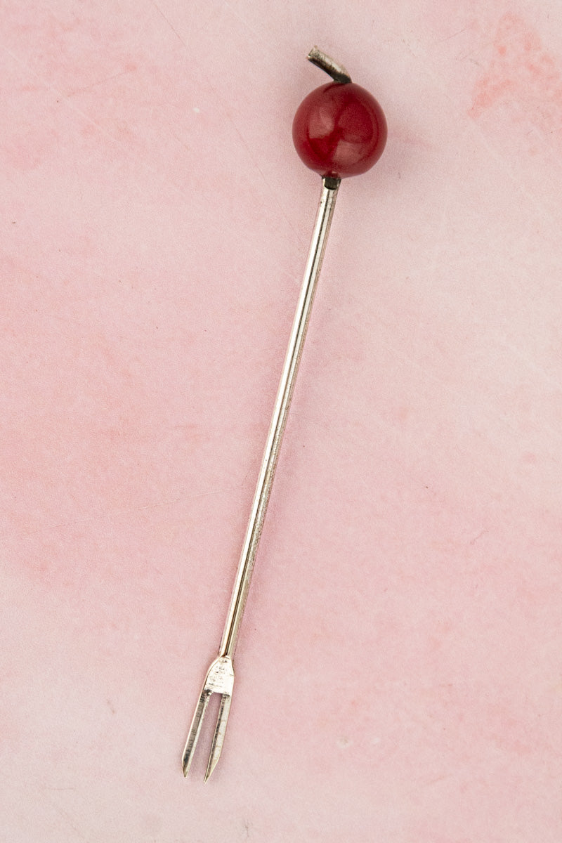 Vintage Silverplate Cocktail Picks & Case