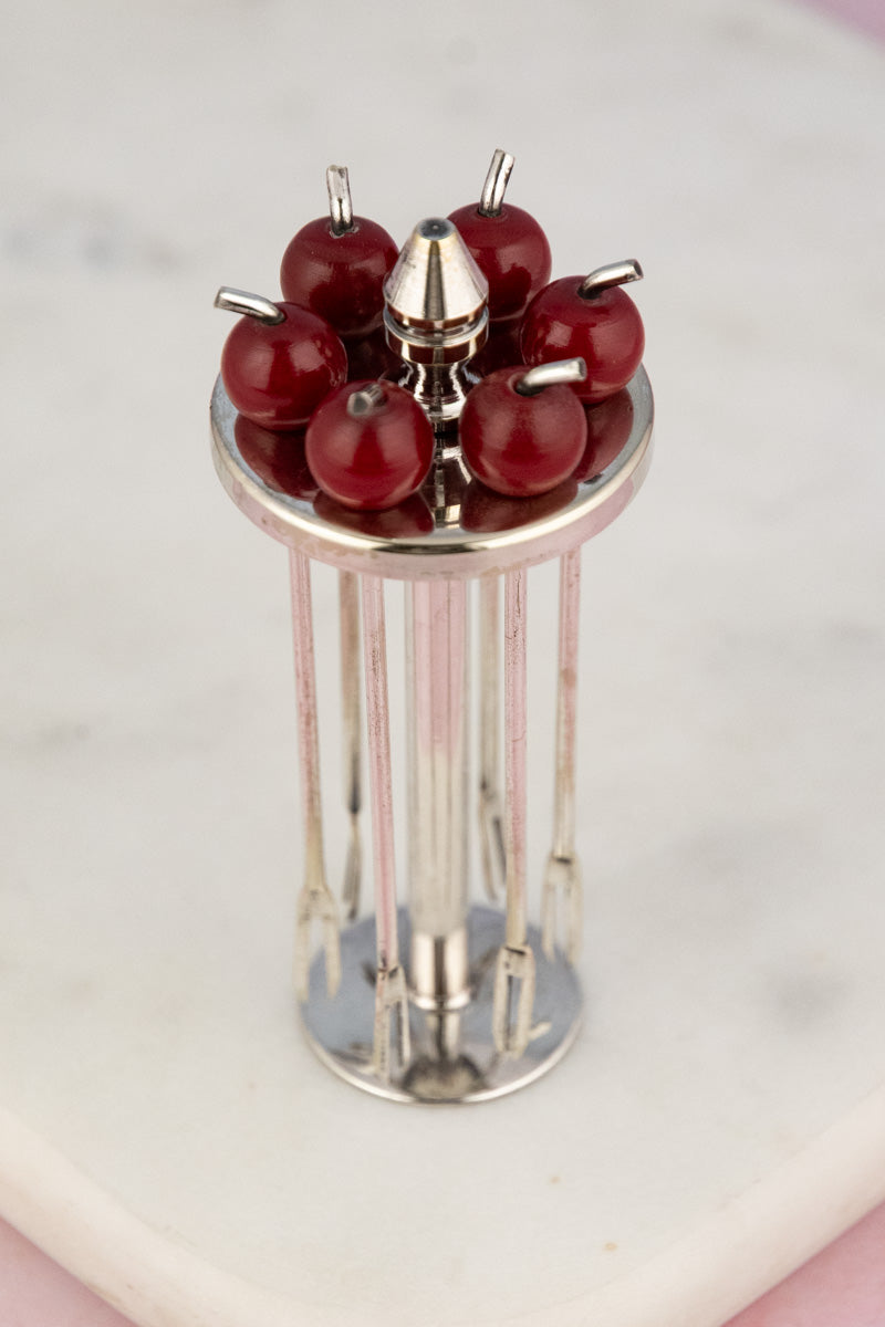 Vintage Silverplate Cocktail Picks & Case