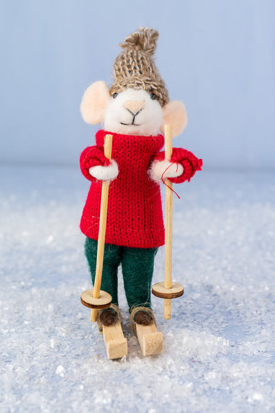 Downhill Dean Mouse Ornament