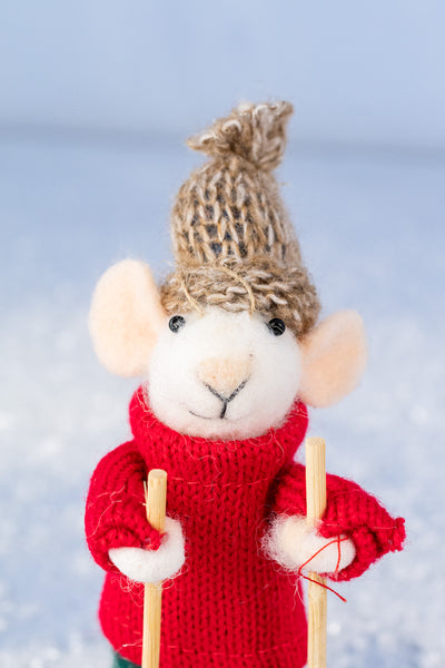 Downhill Dean Mouse Ornament