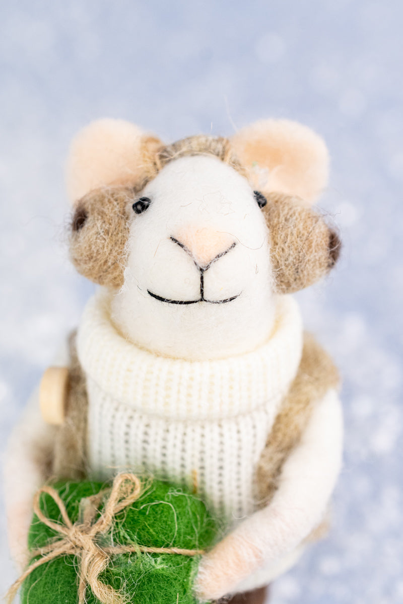 Earmuff Eleanor & Traveling Tina Mouse Ornaments, image 3 of 8